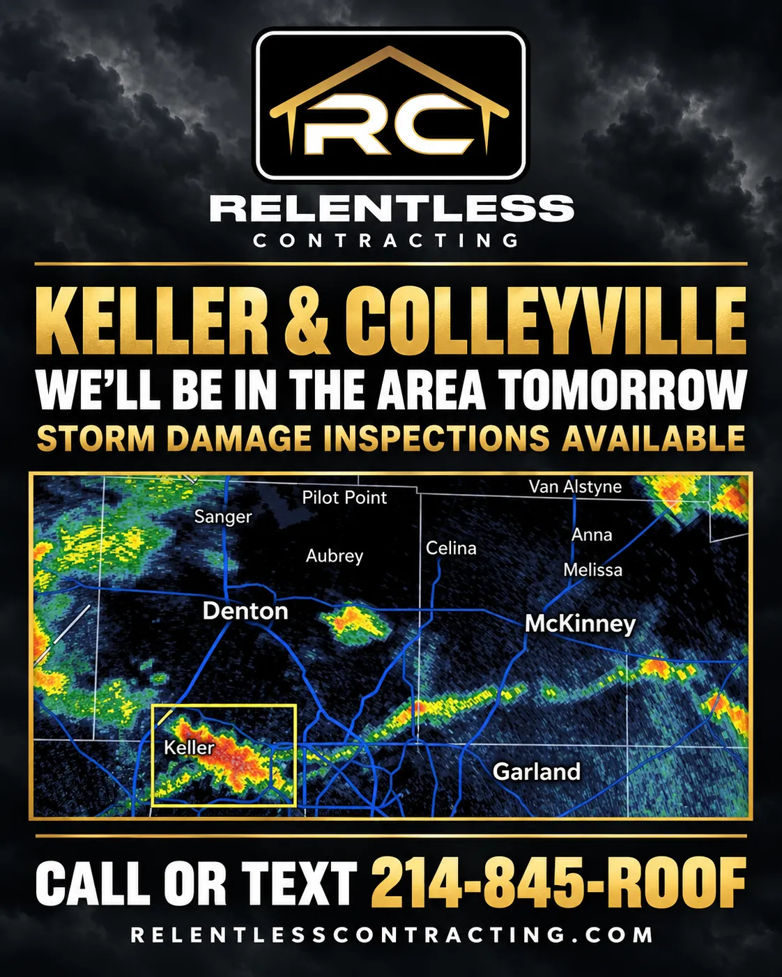 Storm Damage Roof Inspections Available in Keller and Colleyville image