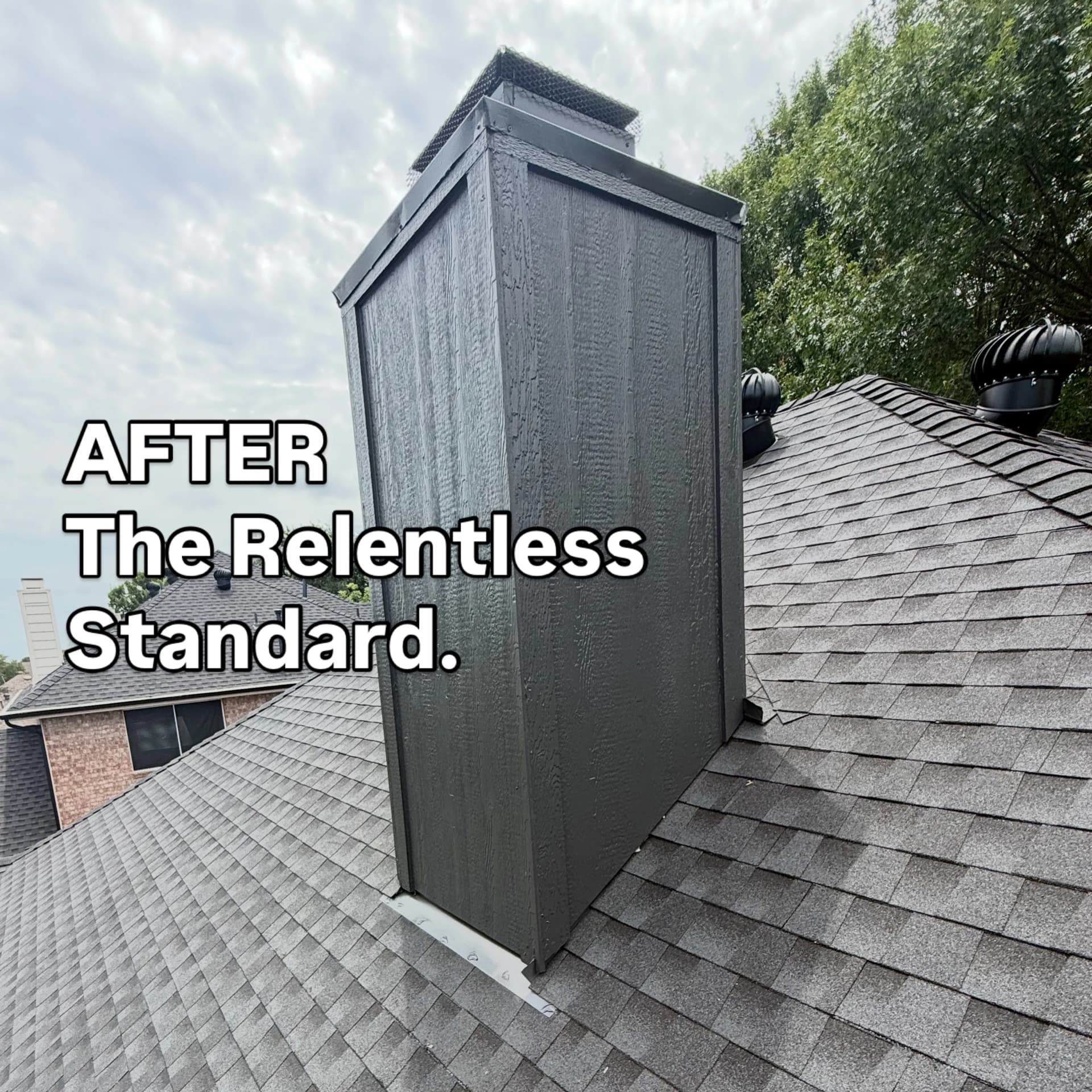 Gallery photos for Roof Replacement and Chimney Rebuild Done Right in Frisco TX: Image #2